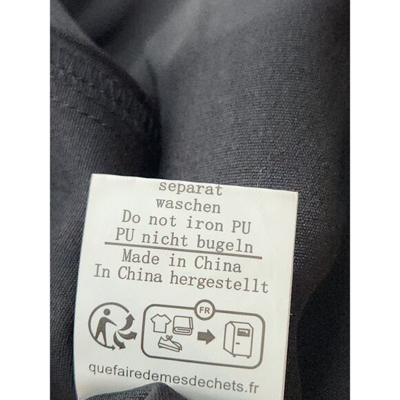 Belle Poque Skirt Women's 2XL Black Midi Front Tie Peasant Steampunk Renaissance - Picture 7 of 7